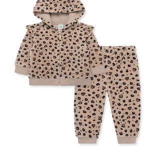 NWT: Little Me - Leopard Hoddie Set 18 months